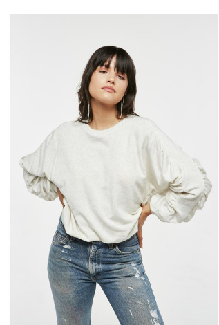PROJECT SOCIAL T ROUCHING SLEEVE