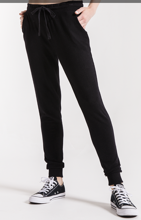 Z SUPPLY MARLED JOGGER IN BLACK