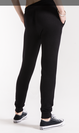 Z SUPPLY MARLED JOGGER IN BLACK