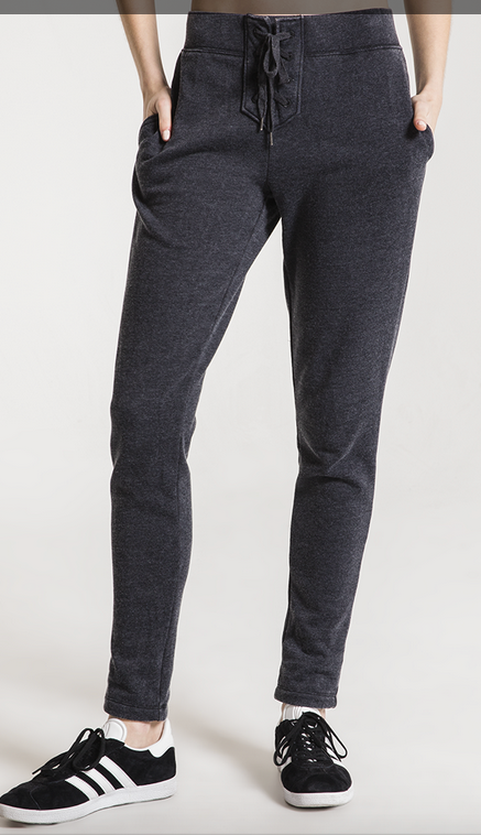 Z SUPPLY  LACE UP JOGGER IN BLACK