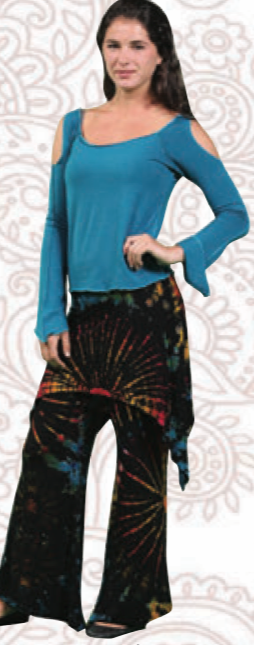 KORIN PANTS WIDE LEG PANTS WITH ATTACHED SKIRT