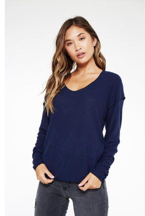 PROJECT SOCIAL T Canyon Cozy Long Sleeve IN NAVY