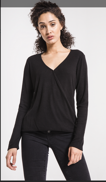Z SUPPLY THE BRUSHED RIB WRAP TEE