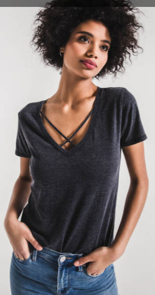 Z SUPPLY CROOSROAD TEE SHIRT IN BLACK OR GREY