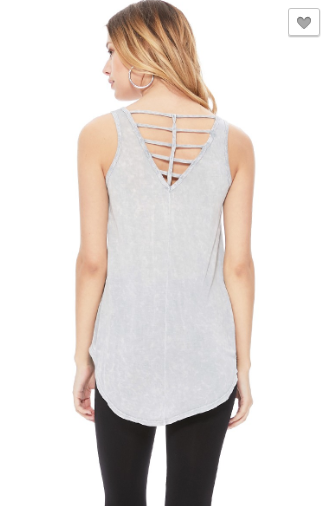 OPEN BACK SLEEVELESS SPRING TOP