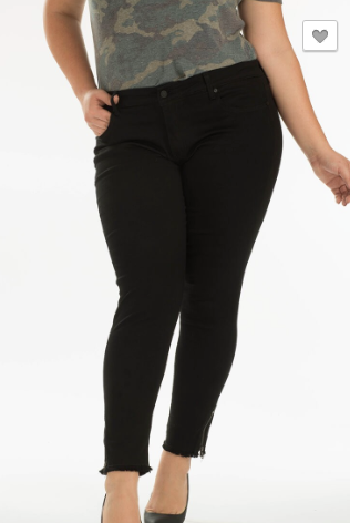 KANCAN PLUS BLACK JEANS