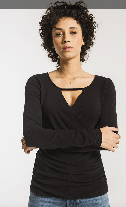 Z SUPPLY THE WRAP LONG SLEEVE TOP