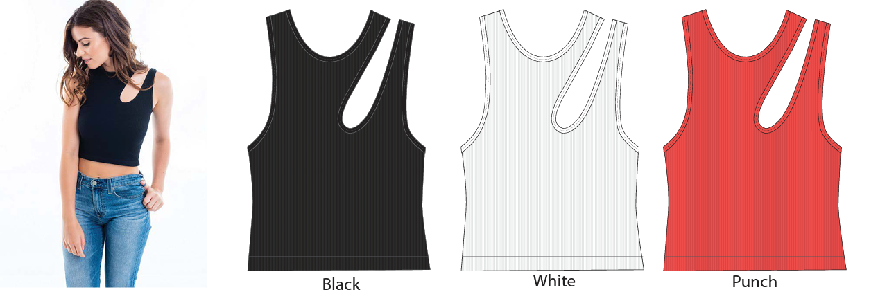 SUZETTE   Rib Sleeveless cut out
