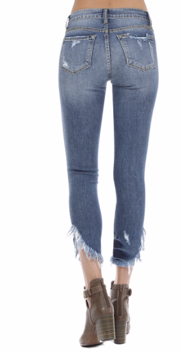 KAN CAN MID RISE SUPER SKINNY JEAN KC8387