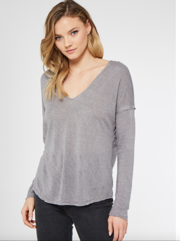 PROJECT SOCIAL T In The Moment Long Sleeve RAW LINEN