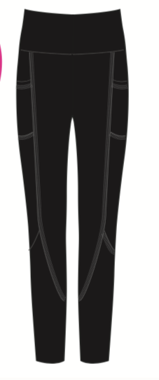 SUZETTE Activewear leggings with 2 cell phone pockets