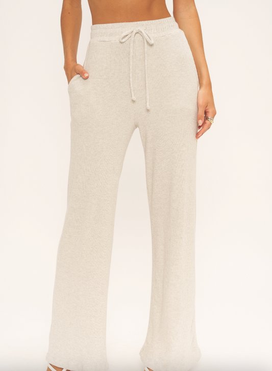 PROJECT SOCIAL T JOANNA RIB WIDE LEG PANT