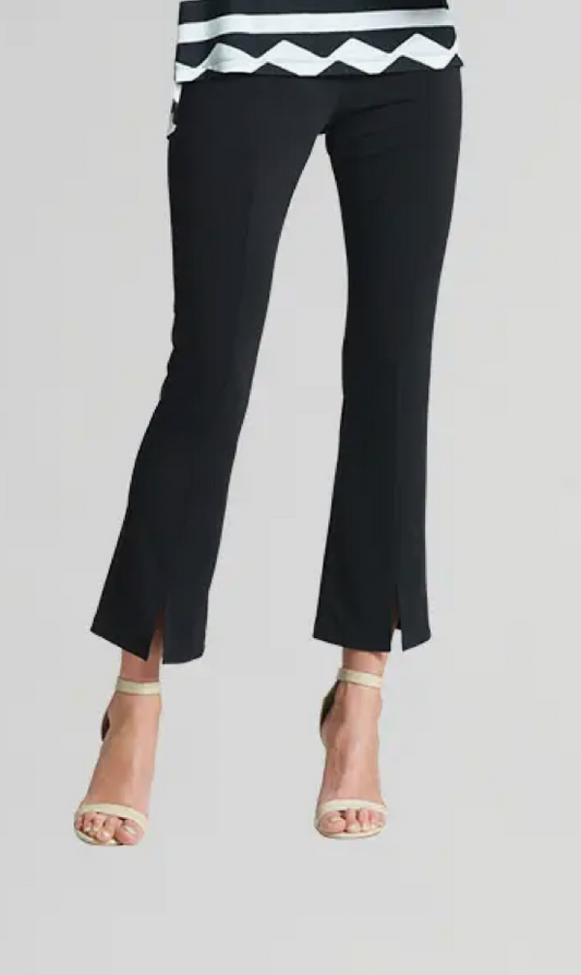 CLARA SUN WOO CENTER SEAM ANKLE PANT WITH SLIT FRONT HEM