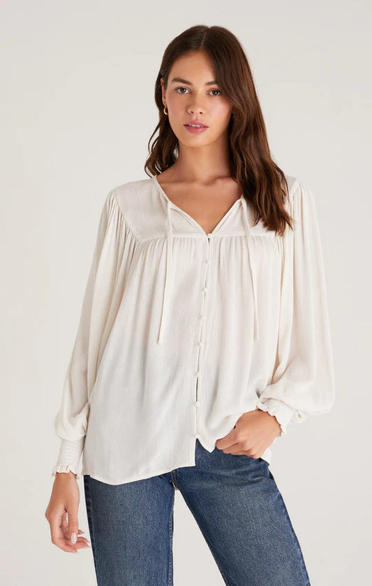 Z SUPPLY MIRIAM TOP IN SANDSTONE