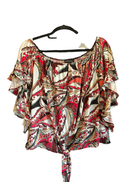 ALYSSA THOMAS PAISLEY TIE TOP