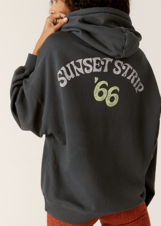 Sunset strip 66 oversized hoodie