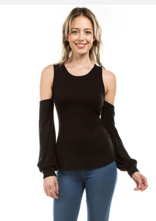 VAVA ROWAN COLD SHOULDER TOP