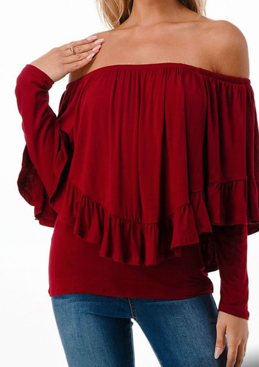 VAVA JAYANE CONVERTIBLE TOP IN WINE