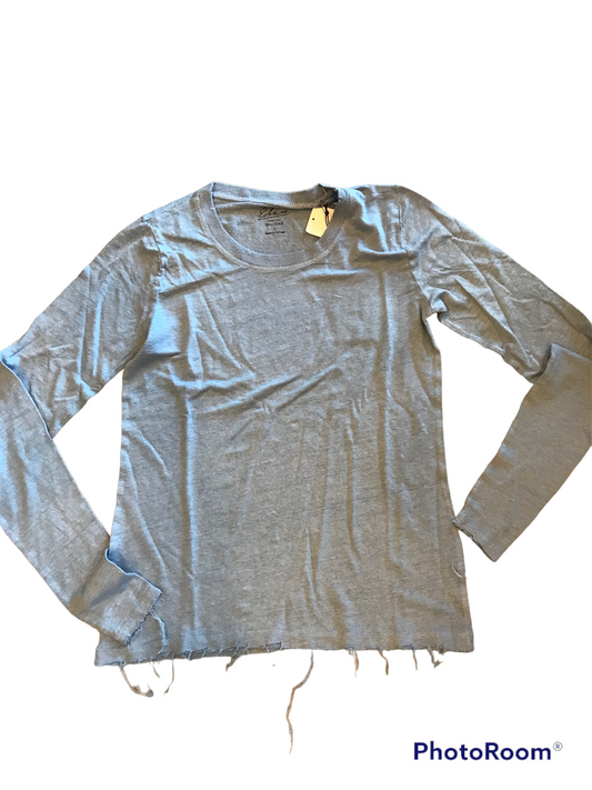 ELAN SP23 LIGHT BLUE CREW NECK TOP