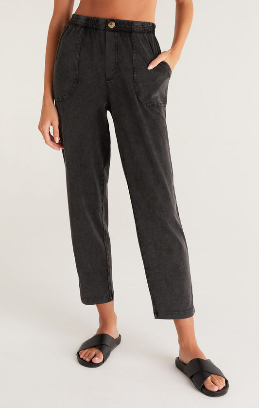 Z SUPPLY Kendall Jersey Pant IN BLACK