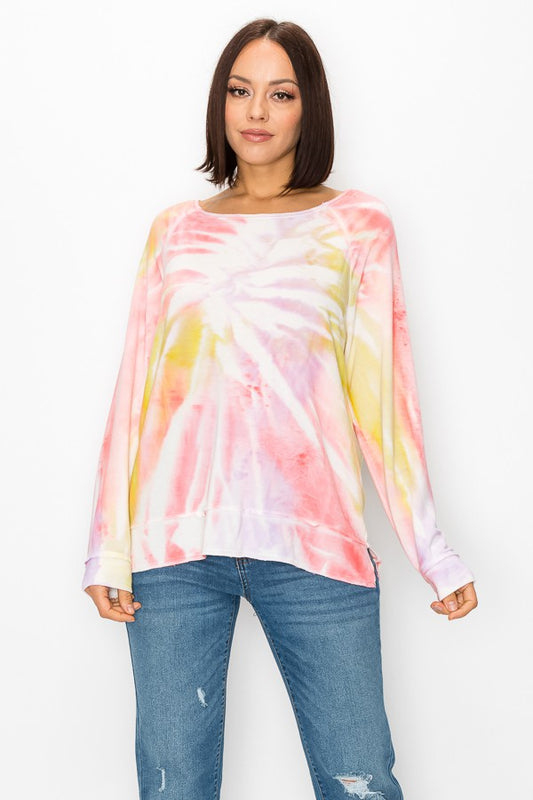 Spiral Dye Long Sleeve Top