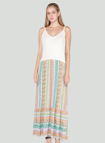 DEX SP23 CROCHET TOP MAXI DRESS